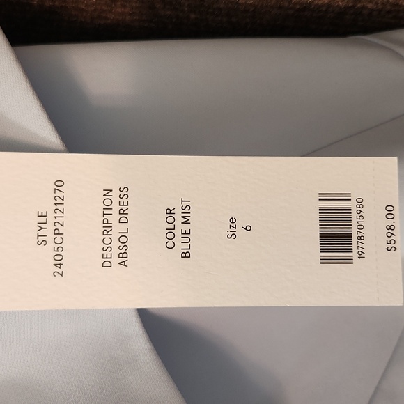 Veronica Beard Absol Dress Elegant Light Blue Sleeveless Dress - Picture 3 of 4